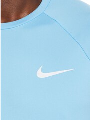 Nike Blue Short Sleeve Hydroguard Sun Safe Rash Vest - Image 4 of 6
