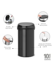 Brabantia Matt Black 60L Touch Bin - Image 6 of 6