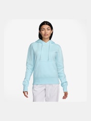 Nike Light Blue Mini Phoenix Fleece Swoosh Pullover Hoodie - Image 1 of 3