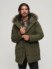 Superdry Green Everest Faux Fur Hooded Parka - Image 1 of 6