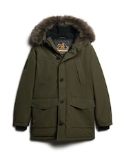 Superdry Green Everest Faux Fur Hooded Parka - Image 4 of 6