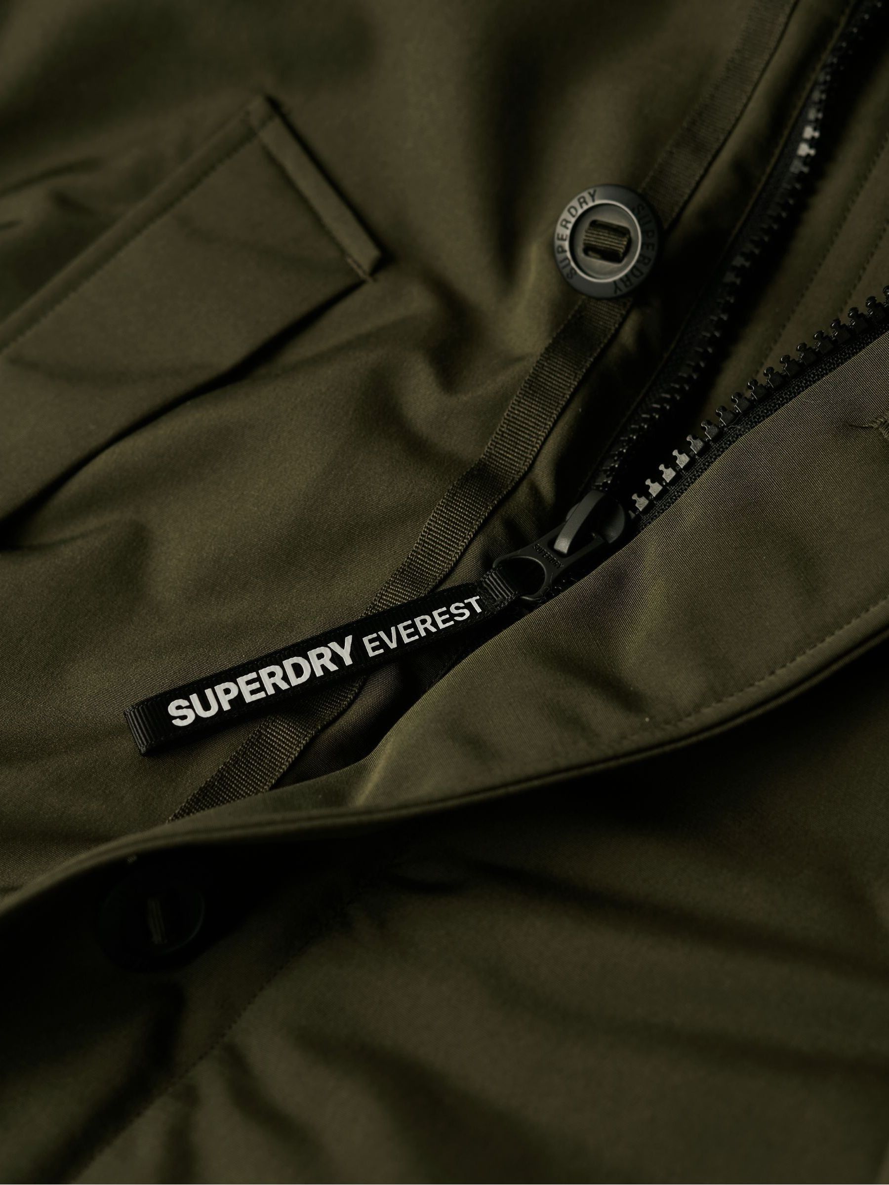Superdry Green Everest Faux Fur Hooded Parka - Image 5 of 6
