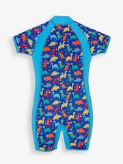 JoJo Maman Bébé Blue Printed Junior Wetsuit - Image 2 of 4