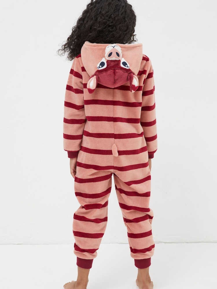 FatFace Pink Kara Kangaroo Onesie - Image 2 of 3