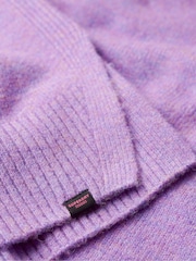 Lila - Superdry Oversize-Pullover mit V-Ausschnitt - Bild 5 von 6