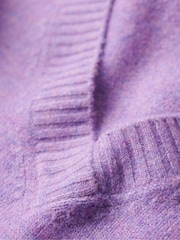 Lila - Superdry Oversize-Pullover mit V-Ausschnitt - Bild 6 von 6