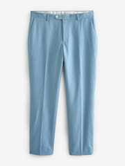 Light Blue Tailored Fit Motionflex Stretch Suit Trousers - Image 5 of 8