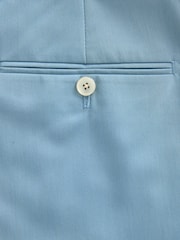 Light Blue Tailored Fit Motionflex Stretch Suit Trousers - Image 7 of 8