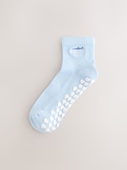 Light Blue Pilates Gripper Socks 2 Pack - Image 3 of 6