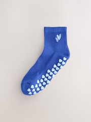 Light Blue Pilates Gripper Socks 2 Pack - Image 4 of 6