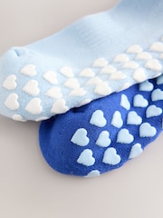 Light Blue Pilates Gripper Socks 2 Pack - Image 5 of 6
