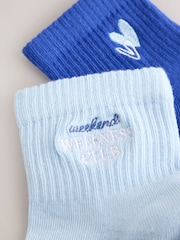 Light Blue Pilates Gripper Socks 2 Pack - Image 6 of 6
