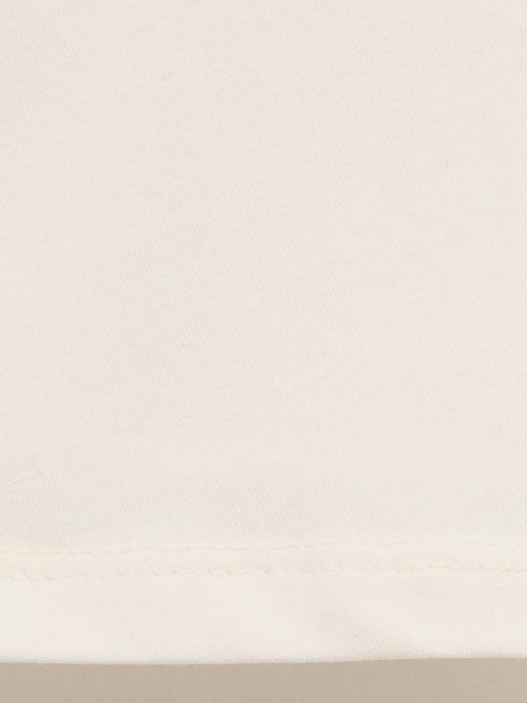 Mango Cream Wrap Detail Fitted T-Shirt - Image 8 of 8
