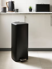 Black 30L Soft Close Pedal Bin - Image 1 of 5