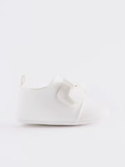 White Bow Baby Trainers (0-24mths) - Image 2 of 6