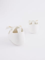 White Bow Baby Trainers (0-24mths) - Image 4 of 6