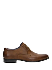 Novo Brown NOEL Smart Lace Up Derby Shoes - Image 2 of 4
