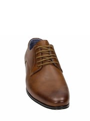 Novo Brown NOEL Smart Lace Up Derby Shoes - Image 4 of 4