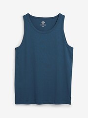 Burgundy Red/Black/White/Navy/Grey Marl 100% Cotton Vests 5 Pack - Image 5 of 6