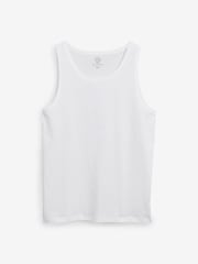 Burgundy Red/Black/White/Navy/Grey Marl 100% Cotton Vests 5 Pack - Image 6 of 6