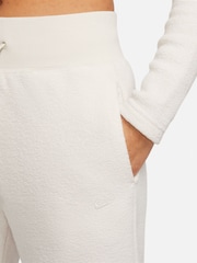 Nike Oatmeal Phoenix Plush High-Waisted Wide-Leg Cozy Fleece Joggers - Image 7 of 8