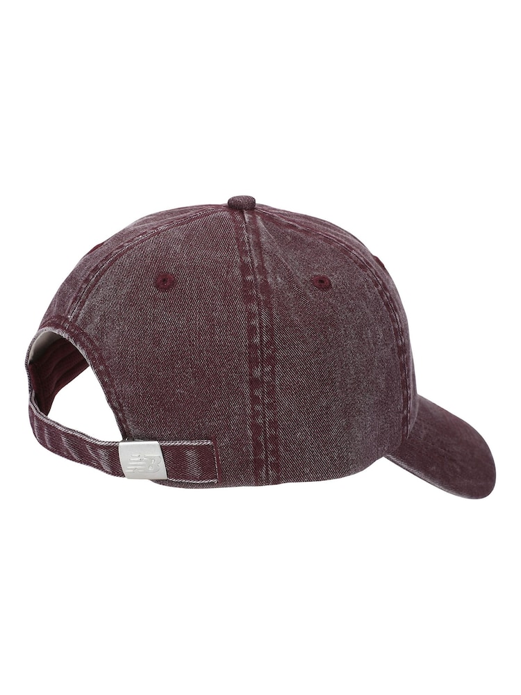 New Balance Red 6 Panel Linear Logo Hat - Image 2 of 3 New Balance Red 6 Panel Linear Logo Hat - Image 2 of 3