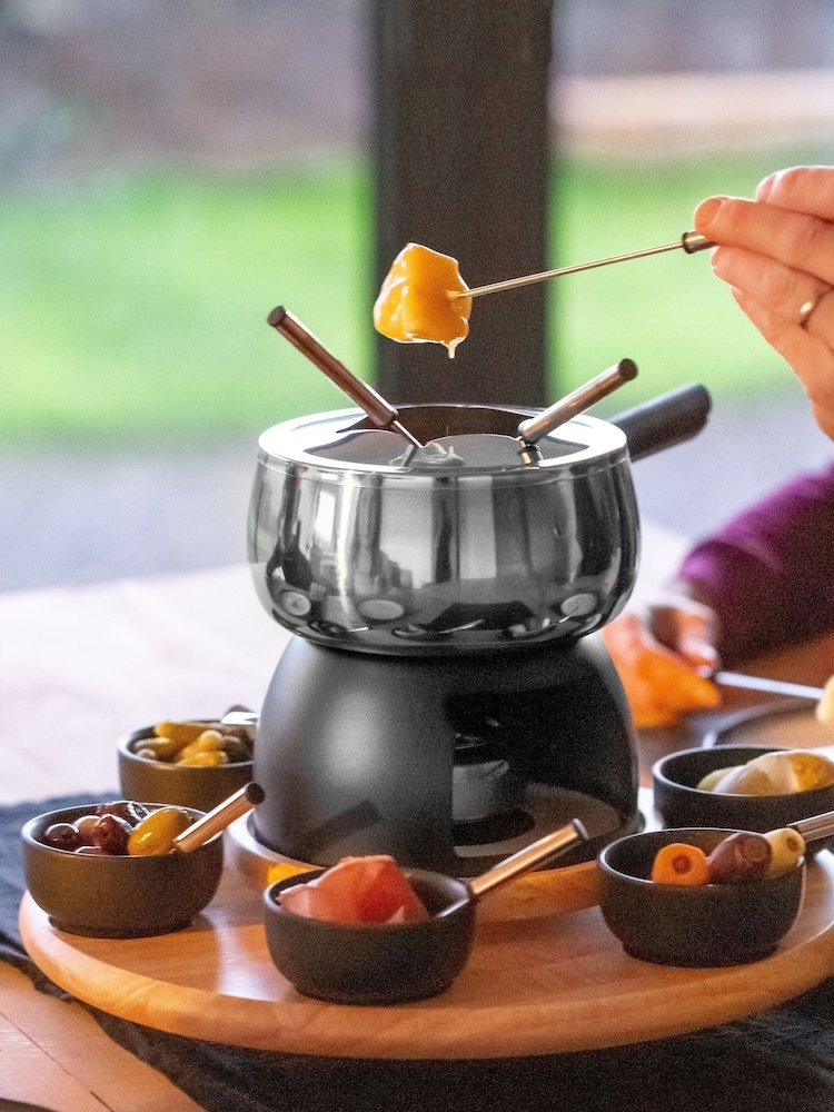 Artesa Silver Six Person Party Fondue Set - Image 2 of 2