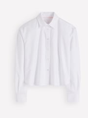Boden White Sienna Crop Relax Denim Shirt - Image 5 of 5