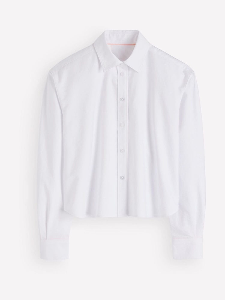 Boden White Sienna Crop Relax Denim Shirt - Image 5 of 5 Boden White Sienna Crop Relax Denim Shirt - Image 5 of 5
