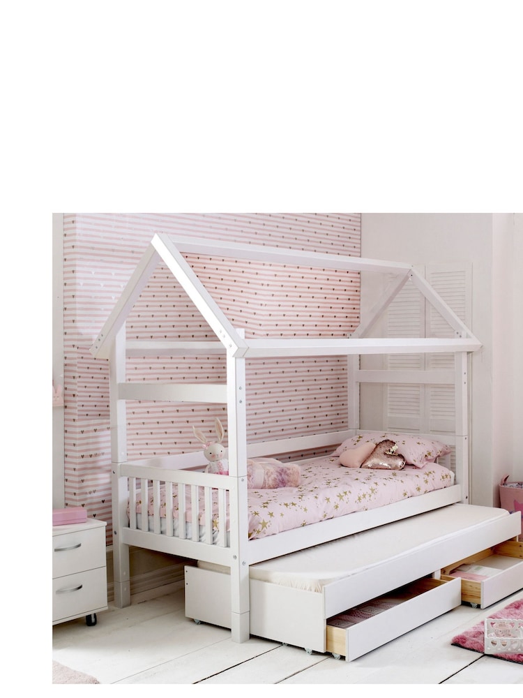 Parisot White Kids House Trundle Bed - Image 1 of 3