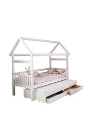 Parisot White Kids House Trundle Bed - Image 3 of 3