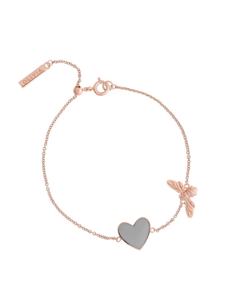 Olivia Burton Rose Gold Tone Lucky Bee Watch And Bracelet Set - Image 2 of 3