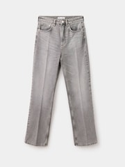 Mango Grey Marcela Straight Leg Jeans - Image 5 of 7