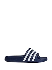 adidas Navy Sportswear Adilette Aqua Slides - Image 1 of 10