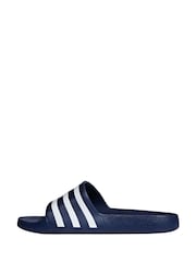 adidas Navy Sportswear Adilette Aqua Slides - Image 2 of 10