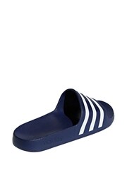 adidas Navy Sportswear Adilette Aqua Slides - Image 4 of 10