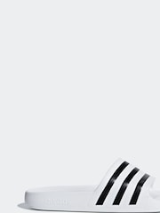 adidas White Sportswear Adilette Aqua Slides - Image 1 of 1