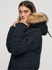 Superdry Blue Everest Hooded Puffer Bomber Jacket - Image 3 of 7