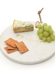 Artesa White Round Marble Cheese Board - Image 4 of 5