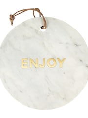 Artesa White Round Marble Cheese Board - Image 5 of 5