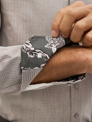 Maro neutru - Slim Fit - Trim Formal 100% Bumbac Oxford Cămăși - Image 6 of 8
