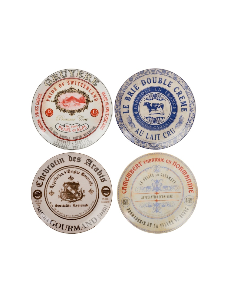 Artesa Set of 4 Assorted Gourmet Cheese Plates - Image 1 of 2