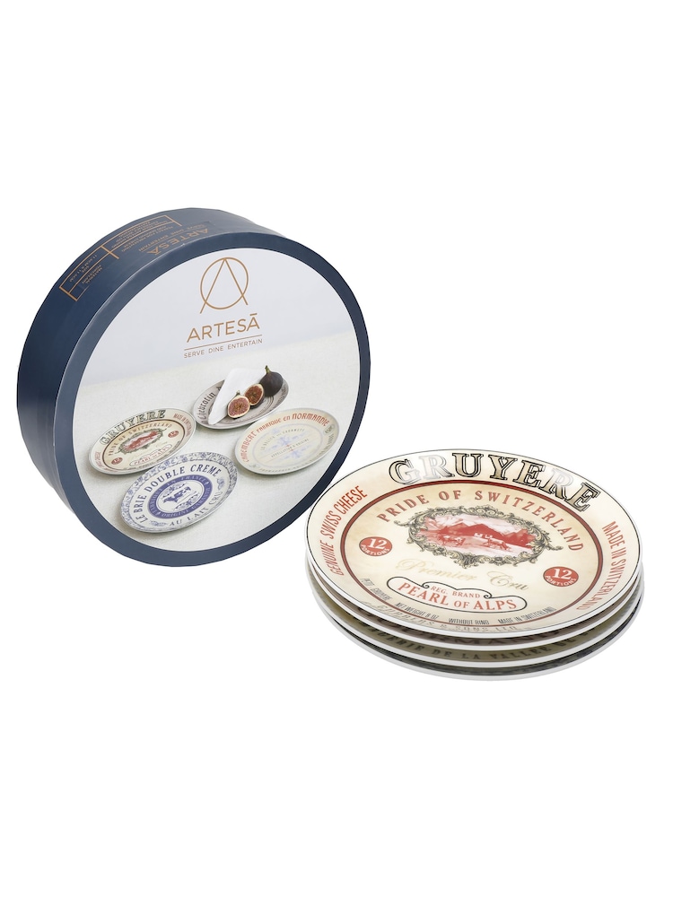 Artesa Set of 4 Assorted Gourmet Cheese Plates - Image 2 of 2