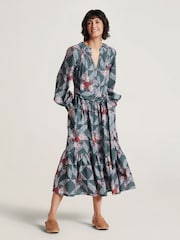 Thought Green Tarni Hemp Patchwork Midi Dress - Image 2 of 7