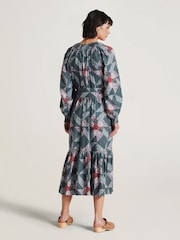 Thought Green Tarni Hemp Patchwork Midi Dress - Image 3 of 7