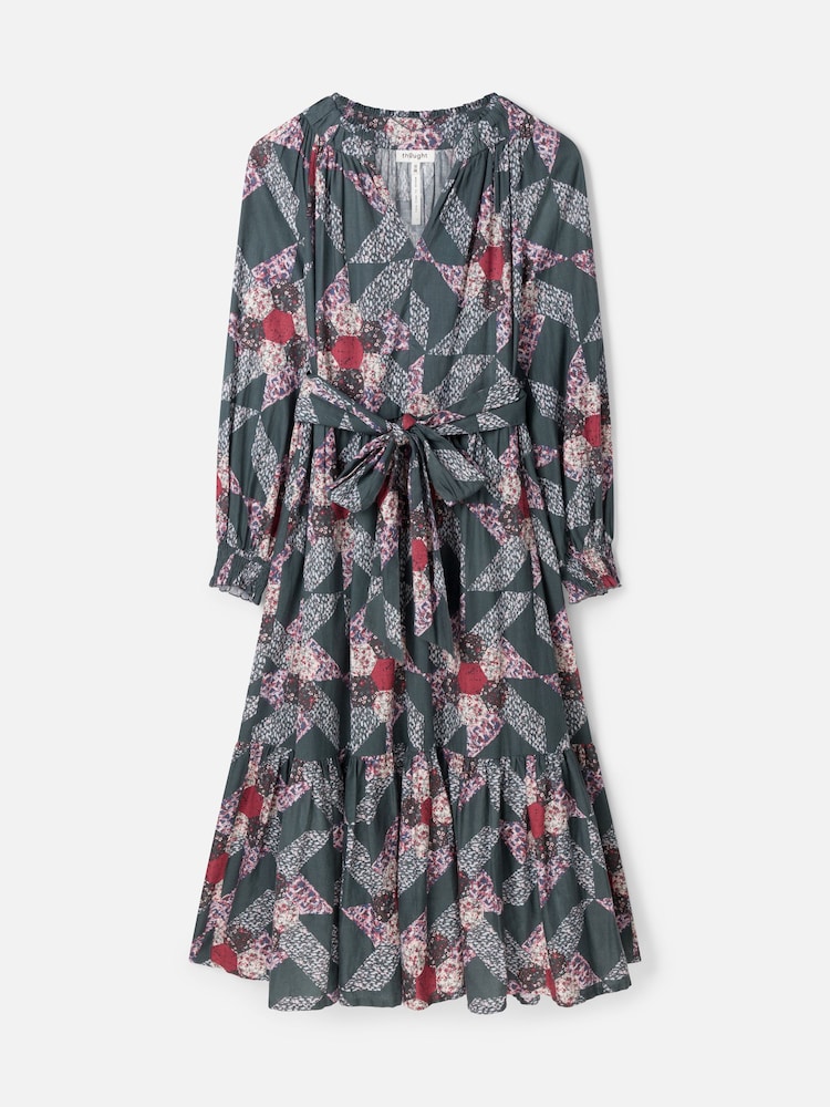 Thought Green Tarni Hemp Patchwork Midi Dress - Image 7 of 7