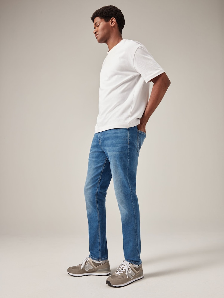 Niebieski lekki - Pojedynczy - Skinny Fit Classic Stretch Jeans - Image 4 of 11
