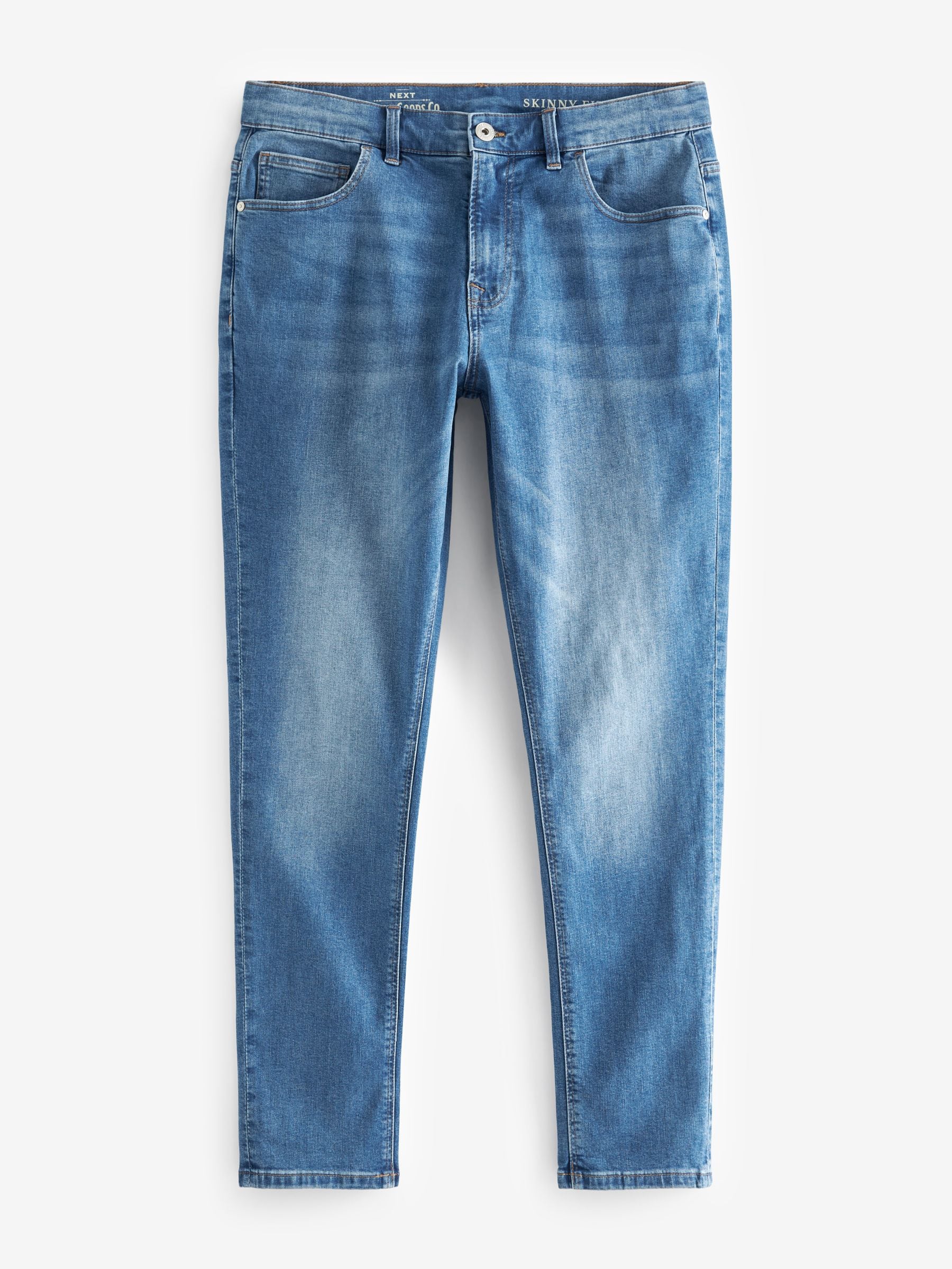 Buy Blue Light Single Skinny Fit Classic Stretch Jeans from Next USA
