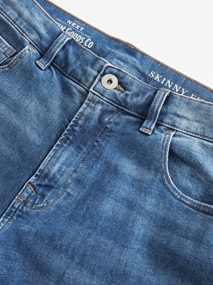 Niebieski lekki - Pojedynczy - Skinny Fit Classic Stretch Jeans - Image 9 of 11