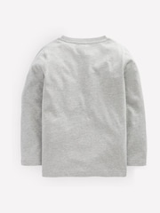Boden Grey Longsleeve Superstitch T-Shirt - Image 2 of 3